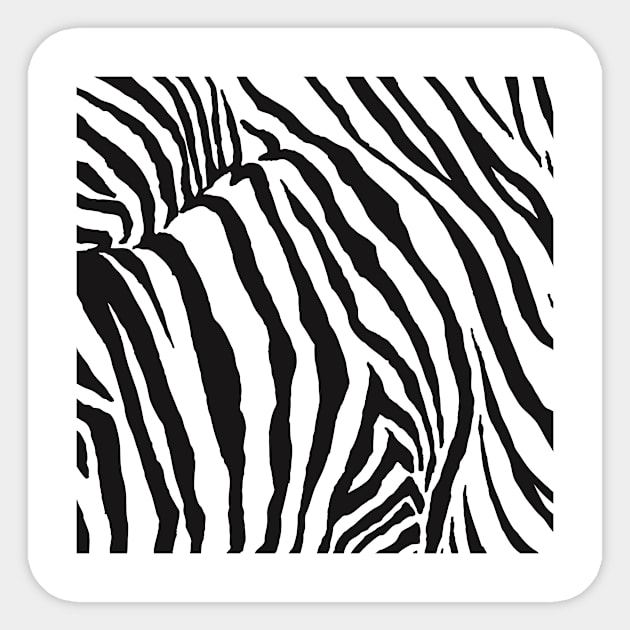 Zeb black & white pattern Sticker by mydesignontrack